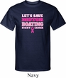 Mens Breast Cancer Awareness Shirt Motor Boating Tall Tee T-Shirt