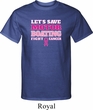 Mens Breast Cancer Awareness Shirt Motor Boating Tall Tee T-Shirt