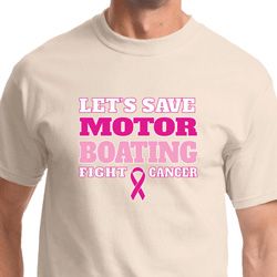 Mens Breast Cancer Awareness Shirt Motor Boating Tee T-Shirt Mens Breast Cancer Awareness Shirt Motor Boating Tee T-Shirt