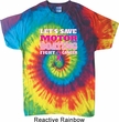 Mens Breast Cancer Awareness Shirt Motor Boating Tie Dye Tee T-shirt