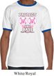 Mens Breast Cancer Awareness Shirt Protect 2nd Base Ringer Tee T-Shirt