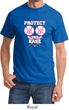 Mens Breast Cancer Awareness Shirt Protect 2nd Base Tee T-Shirt