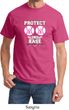 Mens Breast Cancer Awareness Shirt Protect 2nd Base Tee T-Shirt
