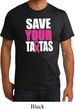 Mens Breast Cancer Awareness Shirt Save Your Tatas Organic Tee T-Shirt