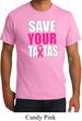 Mens Breast Cancer Awareness Shirt Save Your Tatas Organic Tee T-Shirt