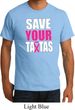 Mens Breast Cancer Awareness Shirt Save Your Tatas Organic Tee T-Shirt