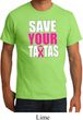 Mens Breast Cancer Awareness Shirt Save Your Tatas Organic Tee T-Shirt