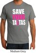 Mens Breast Cancer Awareness Shirt Save Your Tatas Organic Tee T-Shirt