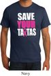 Mens Breast Cancer Awareness Shirt Save Your Tatas Organic Tee T-Shirt