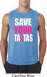 Mens Breast Cancer Awareness Shirt Save Your Tatas Sleeveless Tee