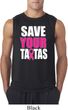 Mens Breast Cancer Awareness Shirt Save Your Tatas Sleeveless Tee