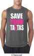 Mens Breast Cancer Awareness Shirt Save Your Tatas Sleeveless Tee