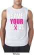 Mens Breast Cancer Awareness Shirt Save Your Tatas Sleeveless Tee