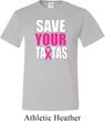 Mens Breast Cancer Awareness Shirt Save Your Tatas Tall Tee T-Shirt