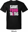 Mens Breast Cancer Awareness Shirt Save Your Tatas Tall Tee T-Shirt