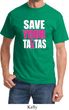 Mens Breast Cancer Awareness Shirt Save Your Tatas Tee T-Shirt