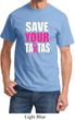 Mens Breast Cancer Awareness Shirt Save Your Tatas Tee T-Shirt