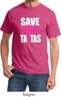 Mens Breast Cancer Awareness Shirt Save Your Tatas Tee T-Shirt