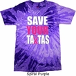 Mens Breast Cancer Awareness Shirt Save Your Tatas Tie Dye Tee T-shirt