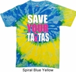Mens Breast Cancer Awareness Shirt Save Your Tatas Tie Dye Tee T-shirt