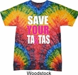 Mens Breast Cancer Awareness Shirt Save Your Tatas Tie Dye Tee T-shirt