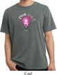 Mens Breast Cancer Awareness Shirt Think Pink Pigment Dyed Tee T-Shirt