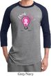 Mens Breast Cancer Awareness Shirt Think Pink Raglan Tee T-Shirt