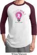 Mens Breast Cancer Awareness Shirt Think Pink Raglan Tee T-Shirt