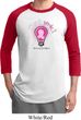 Mens Breast Cancer Awareness Shirt Think Pink Raglan Tee T-Shirt