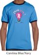 Mens Breast Cancer Awareness Shirt Think Pink Ringer Tee T-Shirt