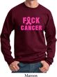 Mens Breast Cancer Awareness Sweatshirt F*CK Cancer Sweat Shirt