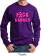 Mens Breast Cancer Awareness Sweatshirt F*CK Cancer Sweat Shirt