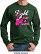 Mens Breast Cancer Awareness Sweatshirt Fight For a Cure Sweat Shirt