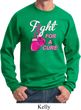Mens Breast Cancer Awareness Sweatshirt Fight For a Cure Sweat Shirt
