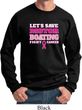 Mens Breast Cancer Awareness Sweatshirt Motor Boating Sweat Shirt