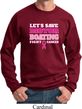Mens Breast Cancer Awareness Sweatshirt Motor Boating Sweat Shirt