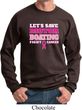 Mens Breast Cancer Awareness Sweatshirt Motor Boating Sweat Shirt