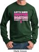 Mens Breast Cancer Awareness Sweatshirt Motor Boating Sweat Shirt