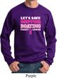Mens Breast Cancer Awareness Sweatshirt Motor Boating Sweat Shirt
