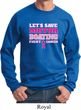 Mens Breast Cancer Awareness Sweatshirt Motor Boating Sweat Shirt