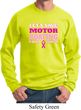 Mens Breast Cancer Awareness Sweatshirt Motor Boating Sweat Shirt