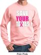 Mens Breast Cancer Awareness Sweatshirt Save Your Tatas Sweat Shirt