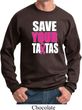 Mens Breast Cancer Awareness Sweatshirt Save Your Tatas Sweat Shirt