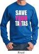 Mens Breast Cancer Awareness Sweatshirt Save Your Tatas Sweat Shirt