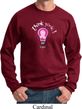 Mens Breast Cancer Awareness Sweatshirt Think Pink Sweat Shirt