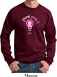 Mens Breast Cancer Awareness Sweatshirt Think Pink Sweat Shirt