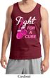 Mens Breast Cancer Awareness Tanktop Fight For a Cure Tank Top