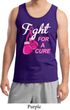 Mens Breast Cancer Awareness Tanktop Fight For a Cure Tank Top