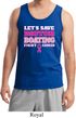 Mens Breast Cancer Awareness Tanktop Motor Boating Tank Top