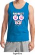 Mens Breast Cancer Awareness Tanktop Protect 2nd Base Tank Top